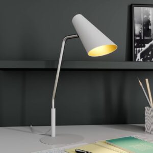 Lucande Wibke stolní lampa v bílé barvě