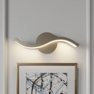 Lucande Mairia LED nástěnné světlo, tvar vlny