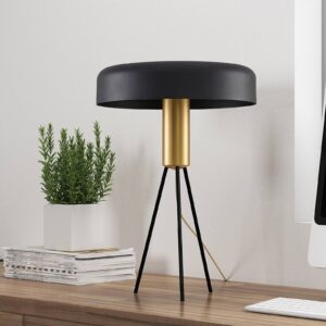 Lucande Filoreta stolní lampa v černé barvě
