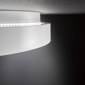 LED stropní Shay 3stupňový stmívač, bílá, Ø 59 cm
