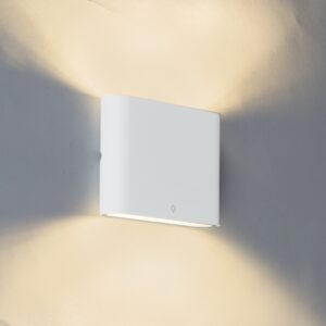 Moderní venkovní nástěnné svítidlo bílé 11,5 cm včetně LED – Batt