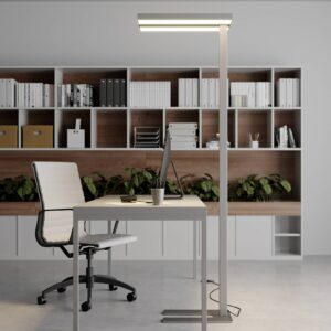 Kancelářská LED stojací lampa Logan