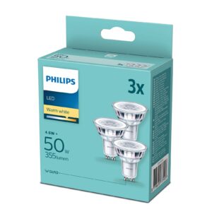 Philips LED reflektor GU10 4,6W 2.700 K, set 3ks