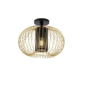 Designová stropní lampa zlatá s černou – Marnie