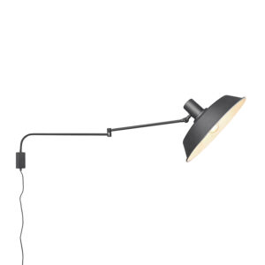 Moderní nástěnná lampa černá nastavitelná – Danielle
