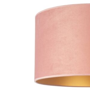 Stojací lampa Golden Roller světle růžová/zlatá