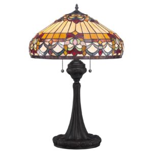 Stolní lampa Belle Fleur v designu Tiffany