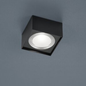 Helestra Kari LED stropní světlo, hranaté černá