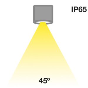 SLC MiniOne Fixed LED downlight IP65 černá 930