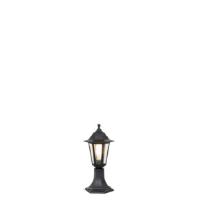 Klasická venkovní stojací lampa černá 42,2 cm IP44 – New Haven