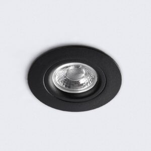 LED stropní bodové světlo DL6809, kulaté, černé