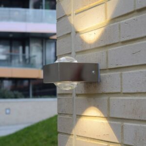 Venkovní nástěnné svítidlo Crystal LED/ocel