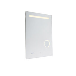 Koupelnové zrcadlo 60×80 cm vč. LED s dotykovým stmívačem a hodinami – Miral