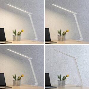 Prios Tamarin stolní lampa LED, stmívatelná, bílá