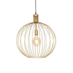 Designová závěsná lampa zlatá 50 cm – Wire Dos