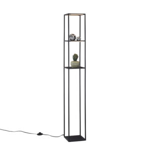 Designová stojací lampa černá včetně LED s dotykovým stmívačem - Jitske