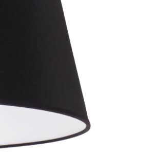 Stínidlo na lampu Cone výška 22,5 cm, černá chintz