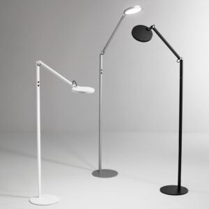 LED stojací lampa Regina, 1 zdroj, černá
