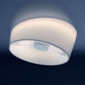 Foscarini Lumiere G9 stropní světlo, Ø 24 cm, bílá