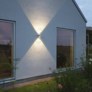 LED venkovní nástěnné světlo Bitonto 2 zdroje bílá