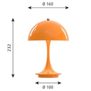 Louis Poulsen Panthella Portable stolní oranžová