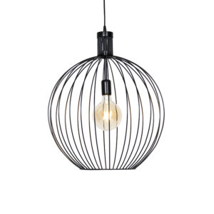 Designová závěsná lampa černá 50 cm – Wire Dos