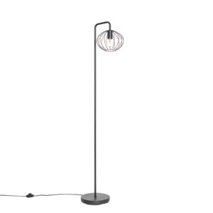 Designová stojací lampa černá 23 cm – Margarita