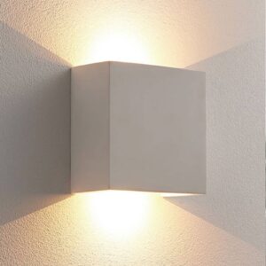 Anneke - hranaté nástěnné LED světlo ze sádry