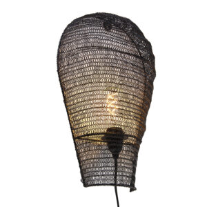 Oosterse wandlamp zwart 45 cm – Nidum