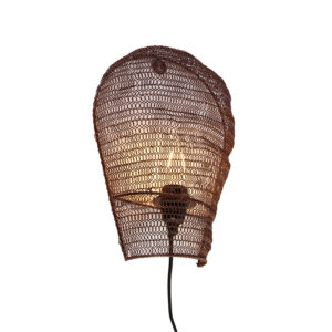 Oosterse wandlamp brons 35 cm – Nidum