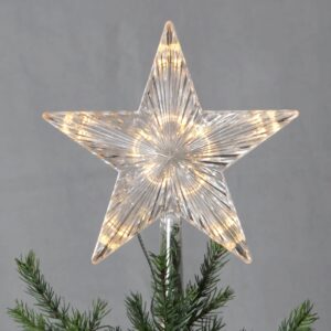 S plastovou hvězdou – LED špička stromu Topsy