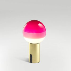 MARSET Dipping Light stolní lampa růžová/mosaz