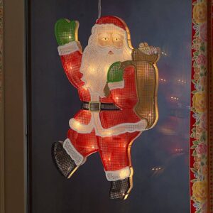 Okenní silueta Santa Claus LED 20 zdrojů