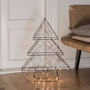 LED dekorační vánoční strom, černá, 100 zdrojů