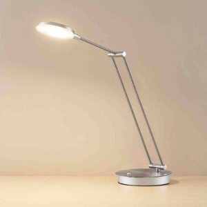 Lucande Ensley LED stolní lampa, nikl