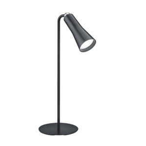 Moderní stolní lampa černá dobíjecí 3-stupně stmívatelná – Samuel