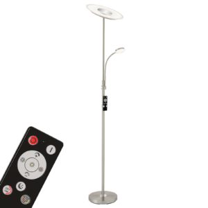LED stojací lampa 1340-022 nikl stmívatelná CCT32W