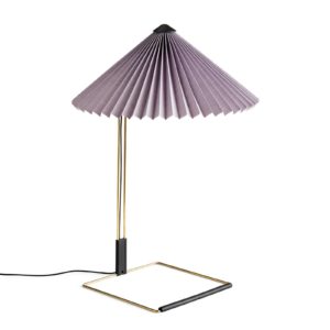 HAY Matin 380 LED stolní lampa plisovaná, fialová