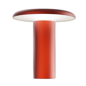 Artemide Takku LED stolní lampa s baterií, červená