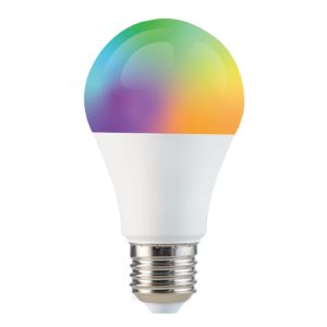 LED žárovka E27 8,5W Tuya app, RGBW, WiFi, dim