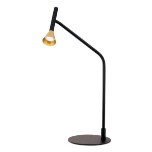 LED stolní lampa Odeon, černá, otočná