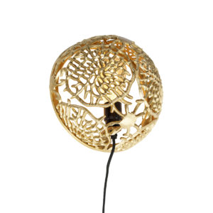 Nástěnná lampa ve stylu Art Deco zlatá – Maro