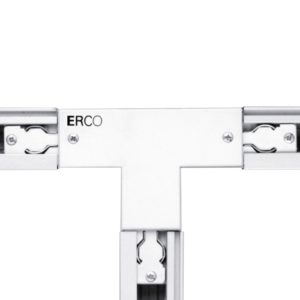 ERCO 3fázová T spojka ochranný vodič pravý, bílá