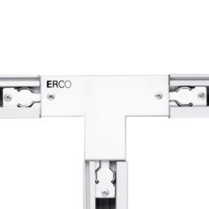 ERCO 3fázová T spojka ochranný vodič levý, bílá
