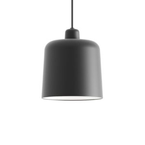 Luceplan Zile závěsné světlo černá matná, Ø 20 cm