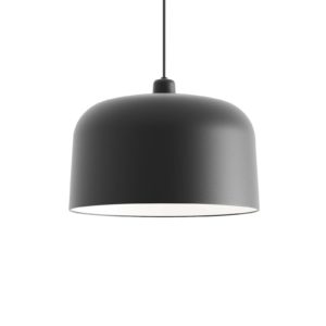 Luceplan Zile závěsné světlo černá matná, Ø 40 cm