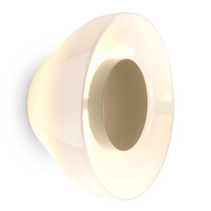 MARSET Aura LED nástěnné světlo, Ø 18 cm, opálová