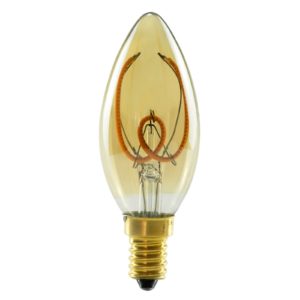 SEGULA LED svíčka E14 3,2W 1900K stmívatelná zlatá