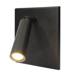 Čtecí světlo BL1-LED, vestavba/nástavba, černá