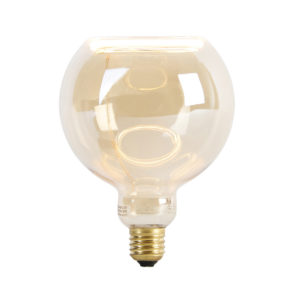 E27 stmívatelná LED lampa G125 goldline 6W 300 lm 1900K